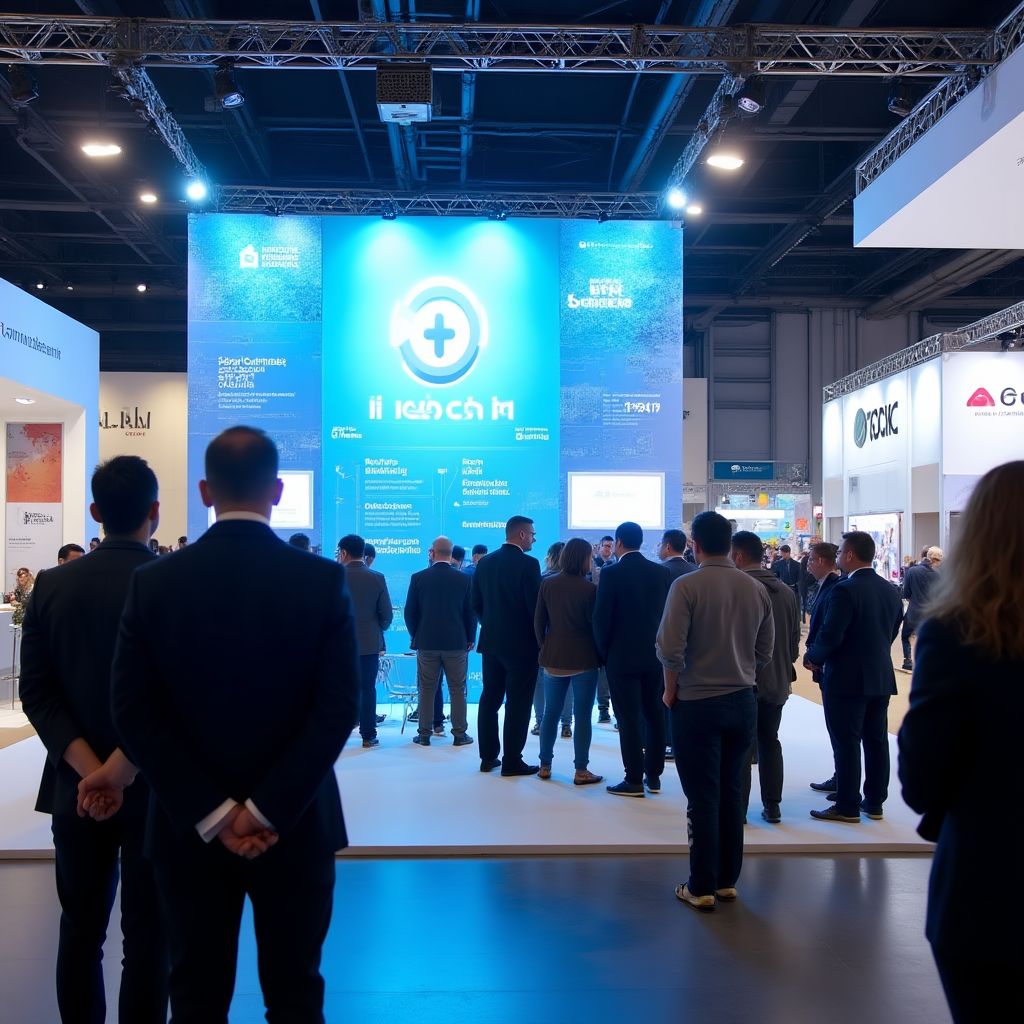Equipo de CriptAR en evento internacional de fintech
